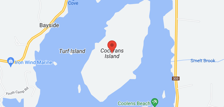 map of Lot 1 Cochran's Island